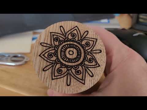 Dollar Tree Laser Items - candle votive top w XTool CO2