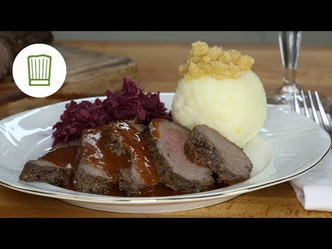 Sauerbraten with red cabbage and dumplings | Chefkoch.de