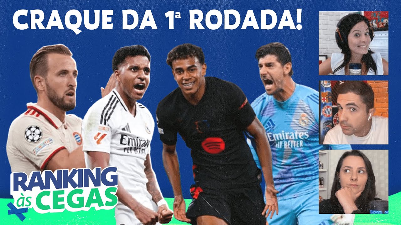 QUEM FOI O CRAQUE DA 1ª RODADA DE CHAMPIONS? TATI, CLARA E QUEZADA ESCOLHERAM NO RANKING ÀS CEGAS