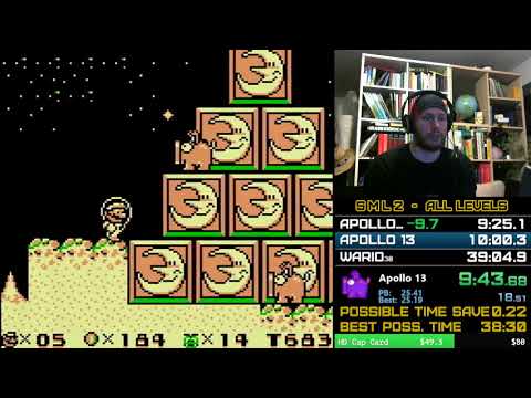 Super Mario Land 2: 6 Golden Coins - All Levels in 38:52 (Former WR)
