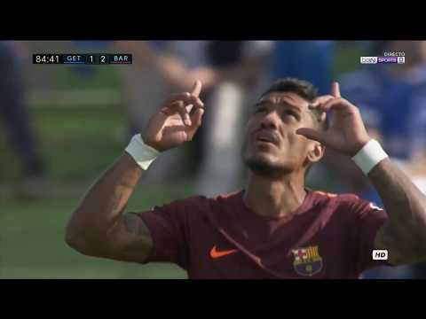 Paulinho Debut Goal | Getafe vs Barcelona | 1-2 | la liga | english commentary