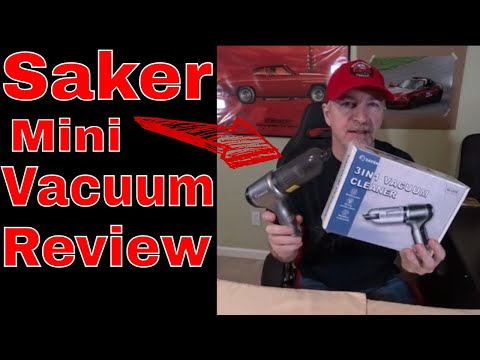 Saker Handheld Car Vacuum Portable Cordless17000PA Mini Air Duster Blower Rechargeable Foldable Vacuum Cleaner with Brushless Motor for Home, Office Pet HL132 Black video review thumbnail