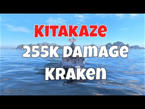 Kitakaze T9 IJN DD | 6 Kills, 255k Damage | World of Warships
