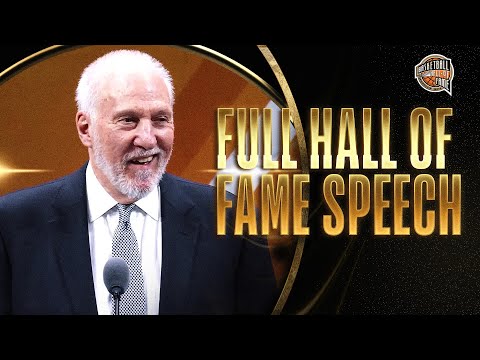 Gregg Popovich | Hall of Fame Enshrinement Speech
