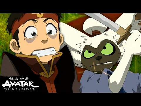 Aang Hallucinates "Momo vs. Appa" Ultimate Showdown ⚔️ Full Scene | Avatar: The Last Airbender