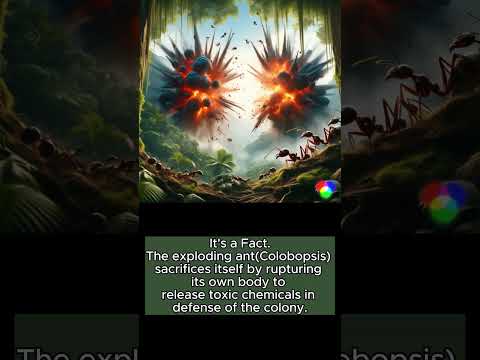 Explosive Defenders: The Ants That Sacrifice All! Fact or Fiction?  #factorfiction #bizarre