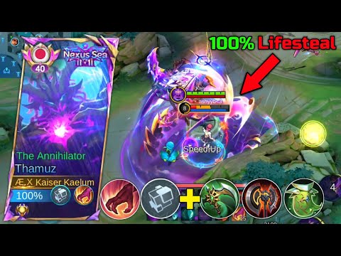 THIS IS HOW PROS DOMINATE WITH JUNGLE THAMUZ! 🤫😈🔥 (REVAMPED THAMUZ BEST BUILD, EMBLEM, AND COMBOS)