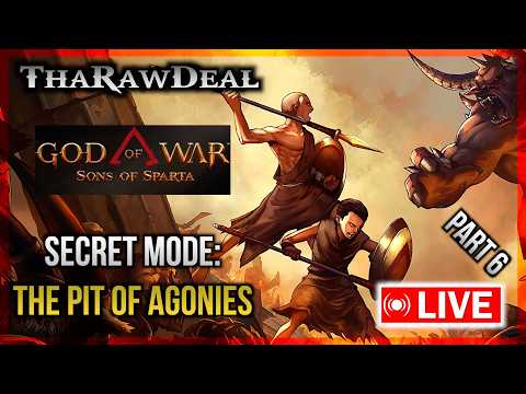 GOD OF WAR SONS OF SPARTA First Playthrough SPARTAN (Part 6) Secret Game Mode? The Pit Of Agonies!