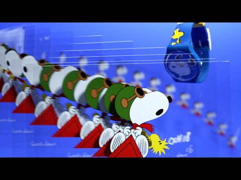 swatch x peanuts   snoopy & woodstock