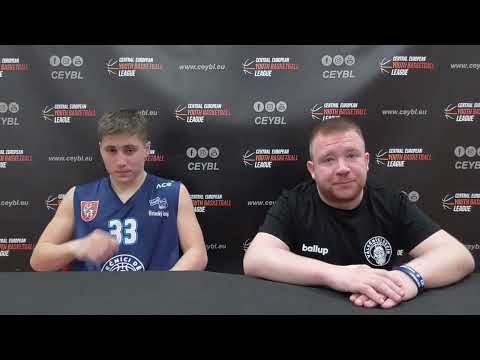 CEYBL U13 - Press conference, 18.3.2023, HAKRO Merlins Crailsheim - Válečníci Děčín