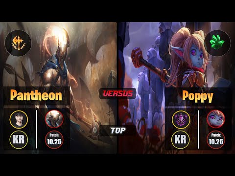 Roach PANTHEON (Top) [Conqueror] VS POPPY - Master KR Patch 10.25
