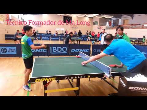 Mr. Li Xiaodong com Eduardo Tomoike. Rough Diamond ITTF 2016.