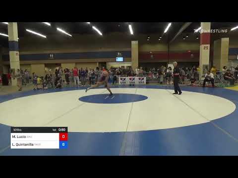 101 Lbs Quarterfinal - Marley Lucio, Arizona Vs Lilly Quintanilla, Thermopolis Wrestling Club De5f