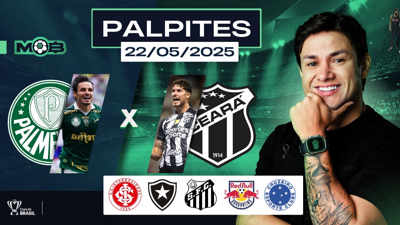 PALPITES DE FUTEBOL PARA O DIA 22 05 2025 + BILHETE PRONTO (QUINTOU NO MUNDO BET)