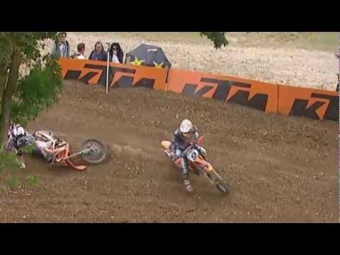 MX GP of France 2012, de Dycker ugly move on Karro