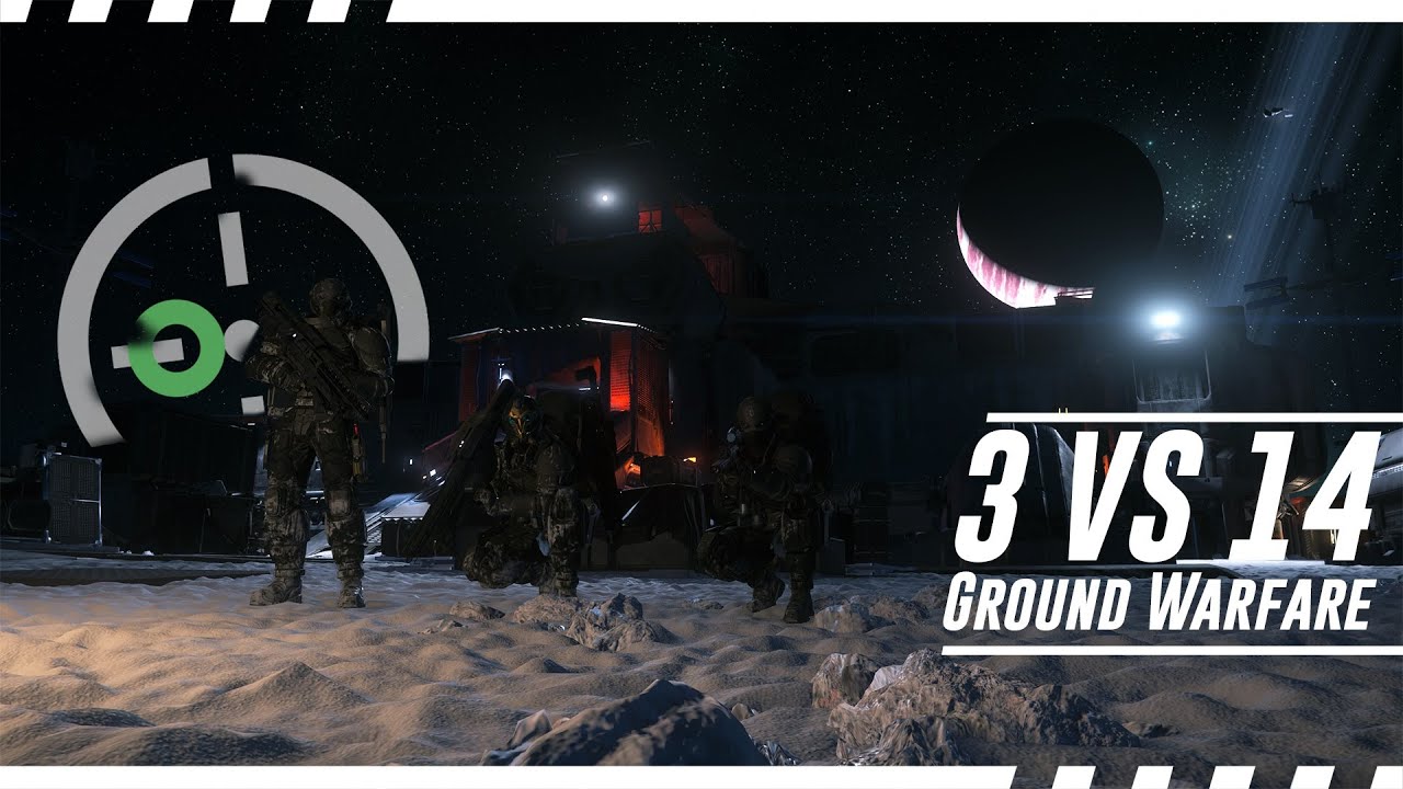 3 vs 14 - JT Ground Warfare - Too Linear - Star Citizen