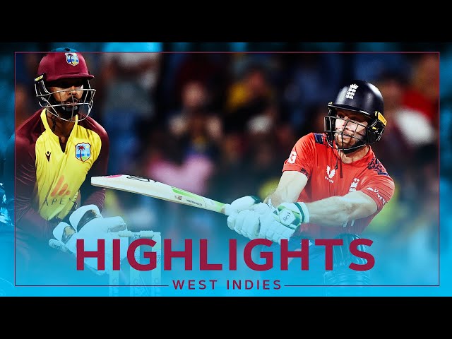 Buttler Scores Rapid Half-Century | Extended Highlights | West Indies v England | 2nd T20I