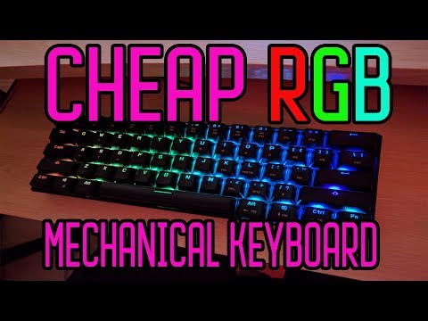 Motospeed CK61 60$ CHEAP Mechanical Keyboard Review! - Gearbest