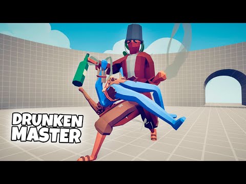DRUNKEN MASTER 1 vs 1 UNITS | TABS Totally Accurate Battle Simulator
