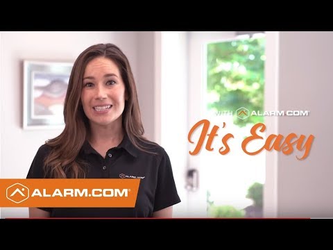 With Alarm.com, It's Easy: No More Doorway Dash!