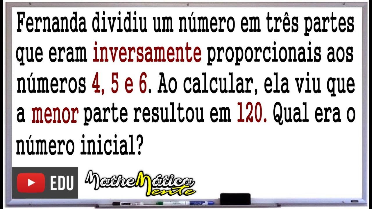 QUESTÕES DE CONCURSOS COM DIVISÃO PROPORCIONAL - Prof. Robson Liers - Mathematicamente