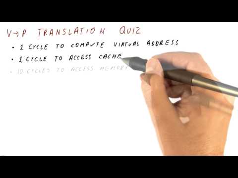 V to P Translation Quiz - Georgia Tech - HPCA: Part 4