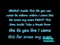 Evans Blue~Erase My Scars {Lyrics} 