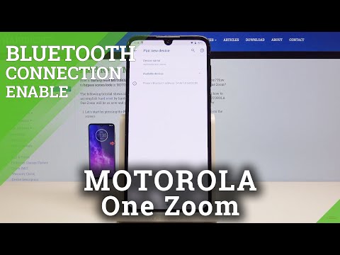How to Connect Bluetooth Device with Motorola One Zoom - Pair Gadgets via Bluetooth