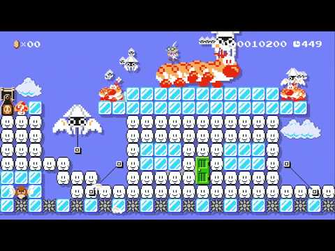 E. Gadd explores Ancient Skyway! by Watoad - SUPER MARIO MAKER - NO COMMENTARY 1AW