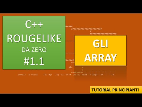 ARRAY IN C++ TUTORIAL C++ MODERNO ITALIANO]