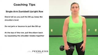 224. Single Arm Dumbbell Upright Row