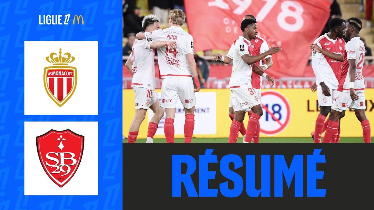 AS Monaco vs Stade Brestois Highlights