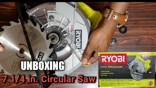 RYOBI Circular Saw Unboxing