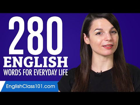280 English Words for Everyday Life - Basic Vocabulary #14
