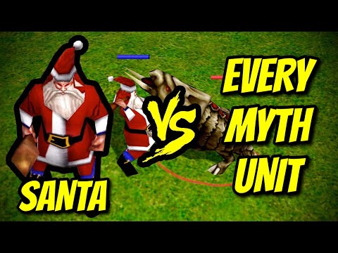SANTA vs EVERY MYTH UNIT | Age of Mythology