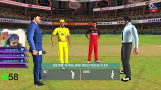 QUALIFIER : RCB VS CSK HARDCORE MODE MATCH IN REAL CRICKET 20 | IPL 2021 | REAL CRICKET 21 | LIVE