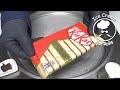 KITKAT COCONUT Ice Cream Rolls ASMR Street Food Sound Binaural 4k Uhd No Talking
