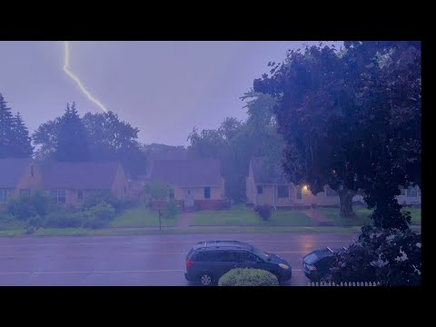 Twin Cities Tornado Warnings | Sirens & Nonstop Lightning | 6/29/25 MN