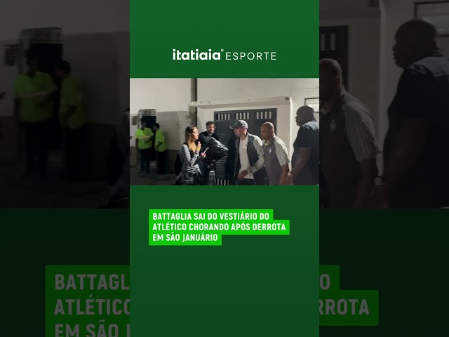 VOLANTE BATTAGLIA SAI DO VESTIÁRIO CHORANDO APÓS DERROTA EM SÃO JANUÁRIO