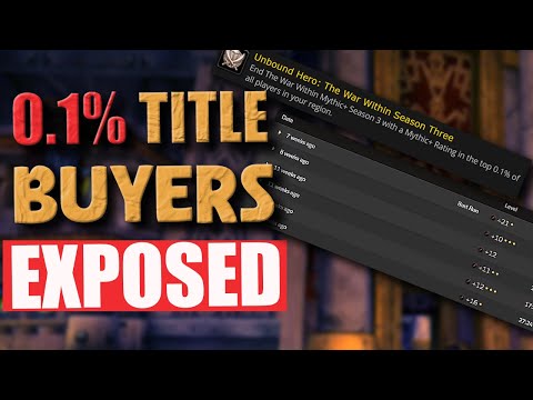 Rank 1 Mythic+ Titles to BUY - Who Bought it?? - CRIMINAL SPREADSHEET LMAO | World of Warcraft