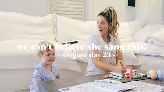 We Can't Believe She Sang This & Mums Birthday | Vlogust Day 23