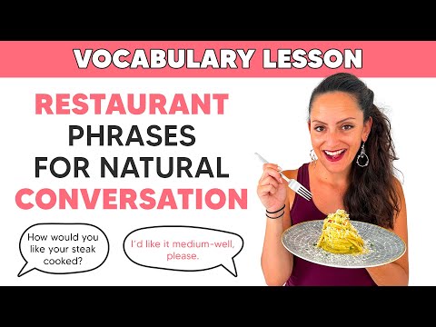 Vocabulário Básico de Inglês | Conversa no Restaurante.