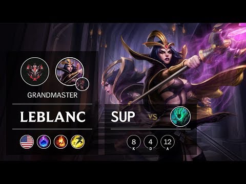 LeBlanc Support vs Thresh - NA Grandmaster Patch 9.14