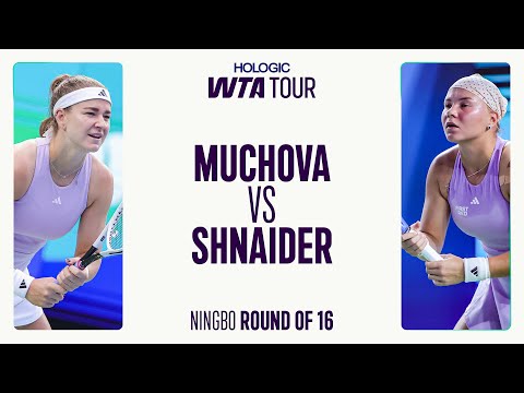 Karolina Muchova vs. Diana Shnaider | 2025 Ningbo Round of 16 | WTA Match Highlights