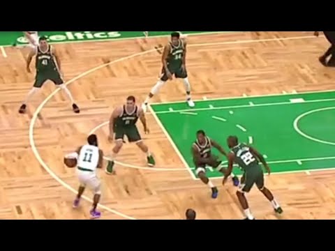 Kyrie Irving CROSSES ERIC BLEDSOE AND KHRIS MIDDLETON