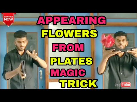 APPEARING FLOWERS FROM EMPTY PLATES MAGIC TRICK BY: MAGICIAN BHAVIK