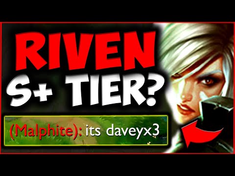 Riven is NOT bad. (She's ACTUALLY S+) Here's why Riven COUNTERS EVEN MALPHITE! - League of Legends