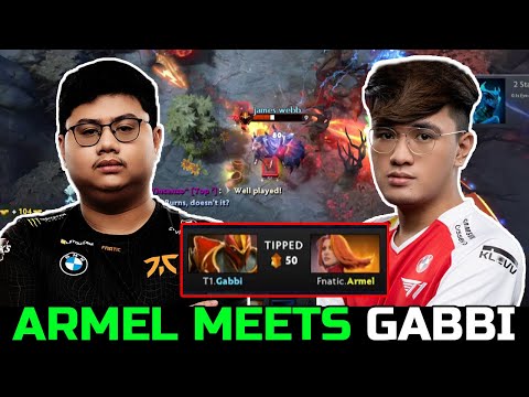 ARMEL MEETS GABBI - MACHINE GUN MID LINA  VS DK CARRY DOTA 2