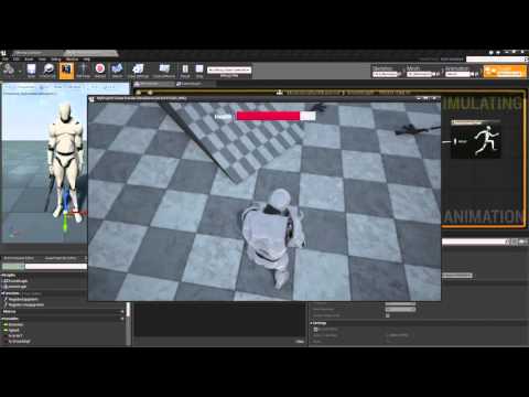 Week 2: UE4.9 Better solution to keeping left hand on rifle using FABRIK