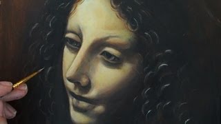 Speed Painting an Angel from Da Vinci&#39;s The Virgin of the Rocks